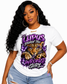 Lupus Picked the Wrong Girl™ Purple Leopard Awareness T-Shirt | Lupus Warrior Graphic Tee | Autoimmune Awareness Shirt